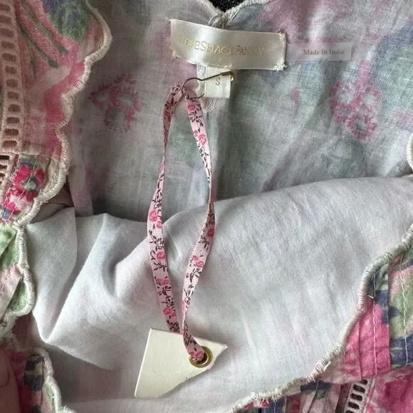 Loveshackfancy Mavis Ruffle Eyelet Floral Mini Dress Size Small - Picture 10 of 16